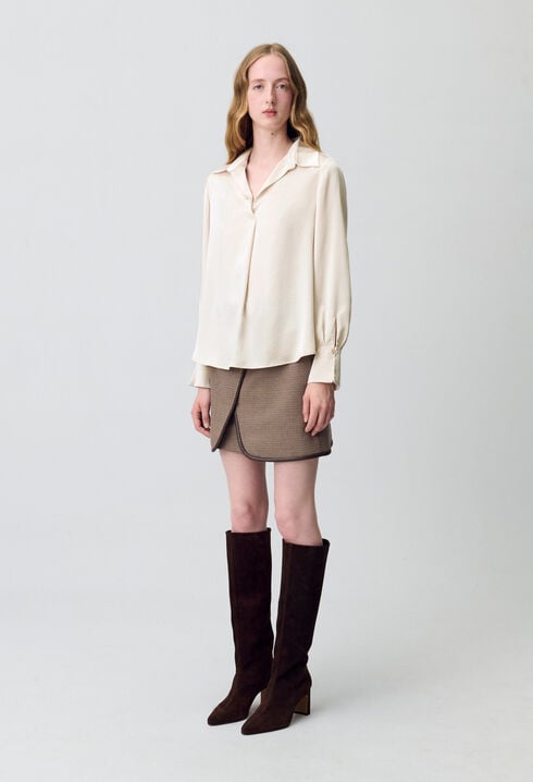 Blouse fluide plissée