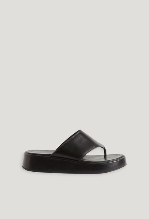 Sandales cuir noir
