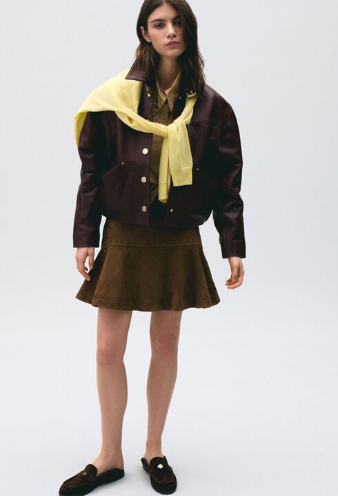 Blouson cuir court