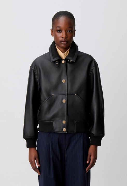 Blouson bomber cuir