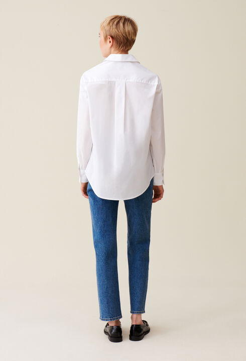 Chemise coton blanc 