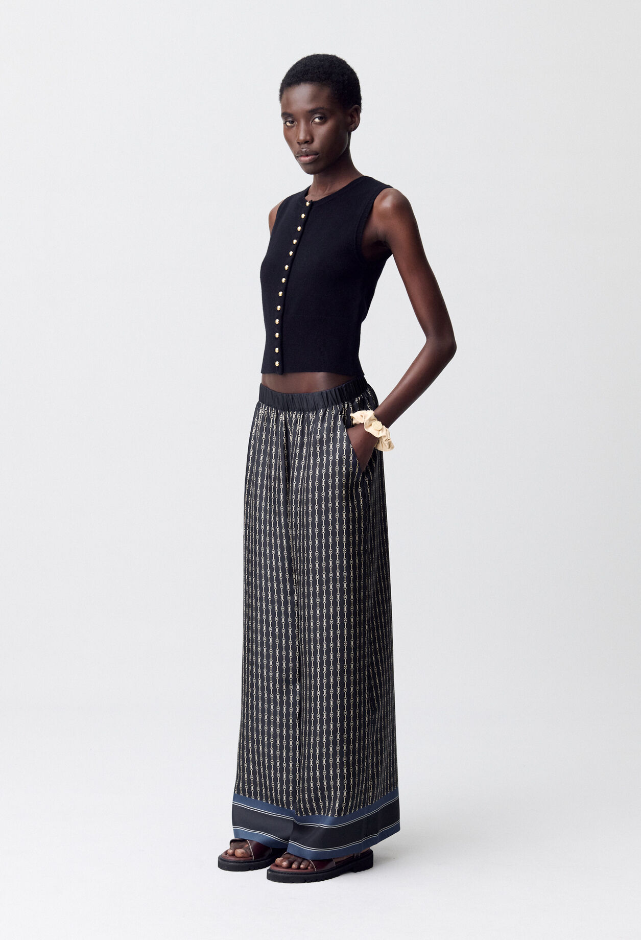 Pantalon fluide imprimé