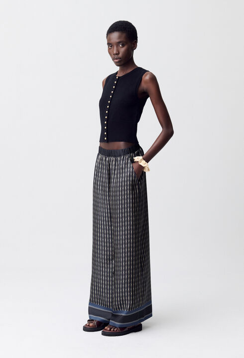 Pantalon fluide imprimé