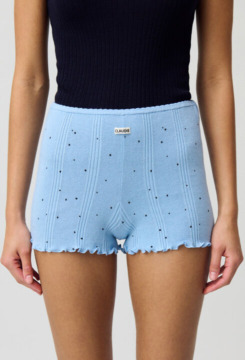 Short court maille fine