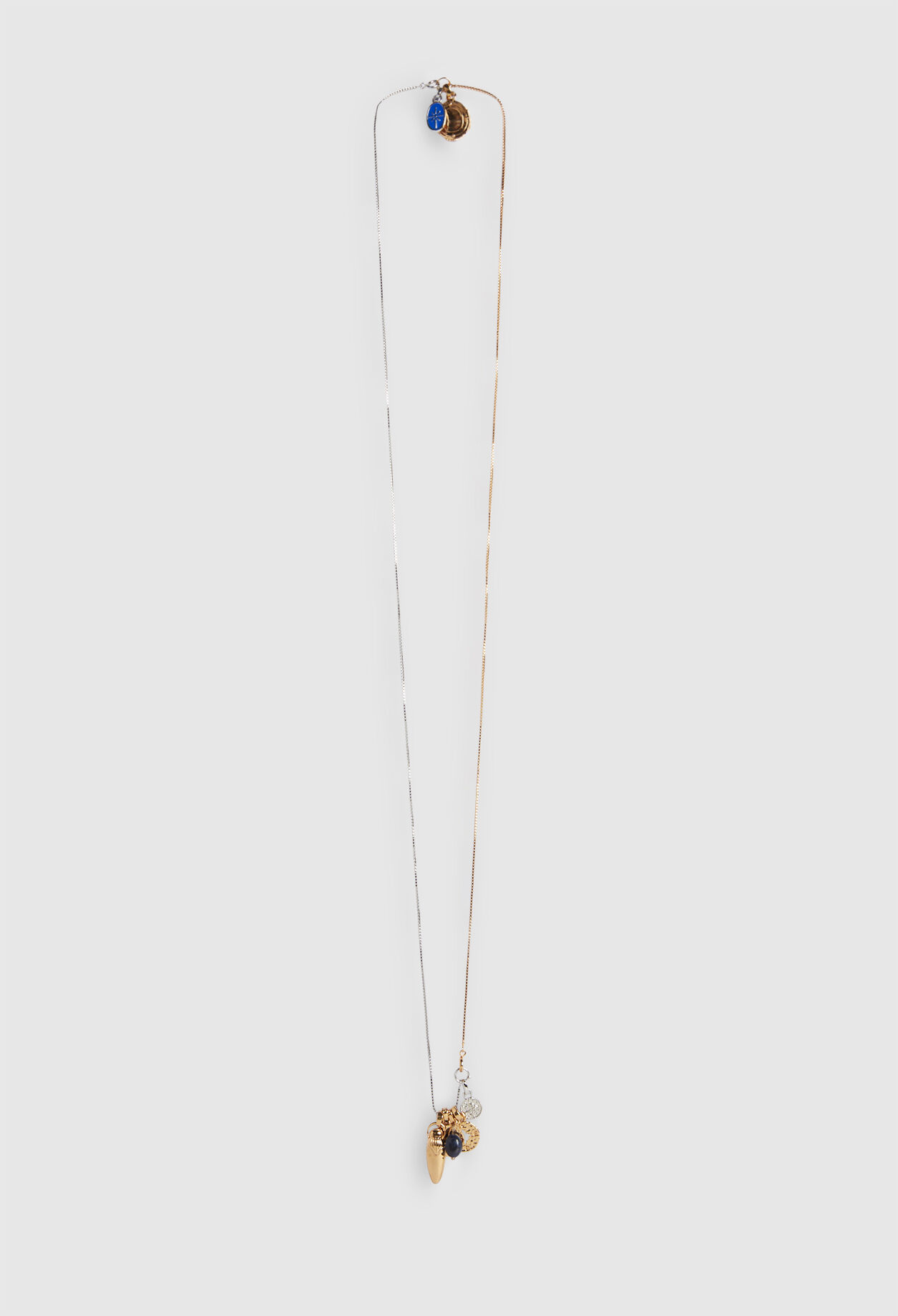 Collier long en laiton