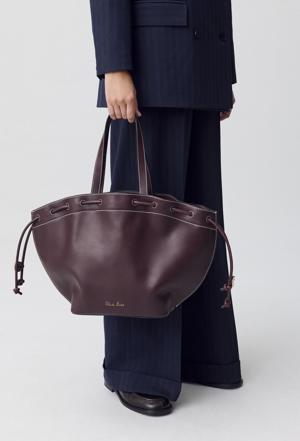 Sac cabas cuir lisse