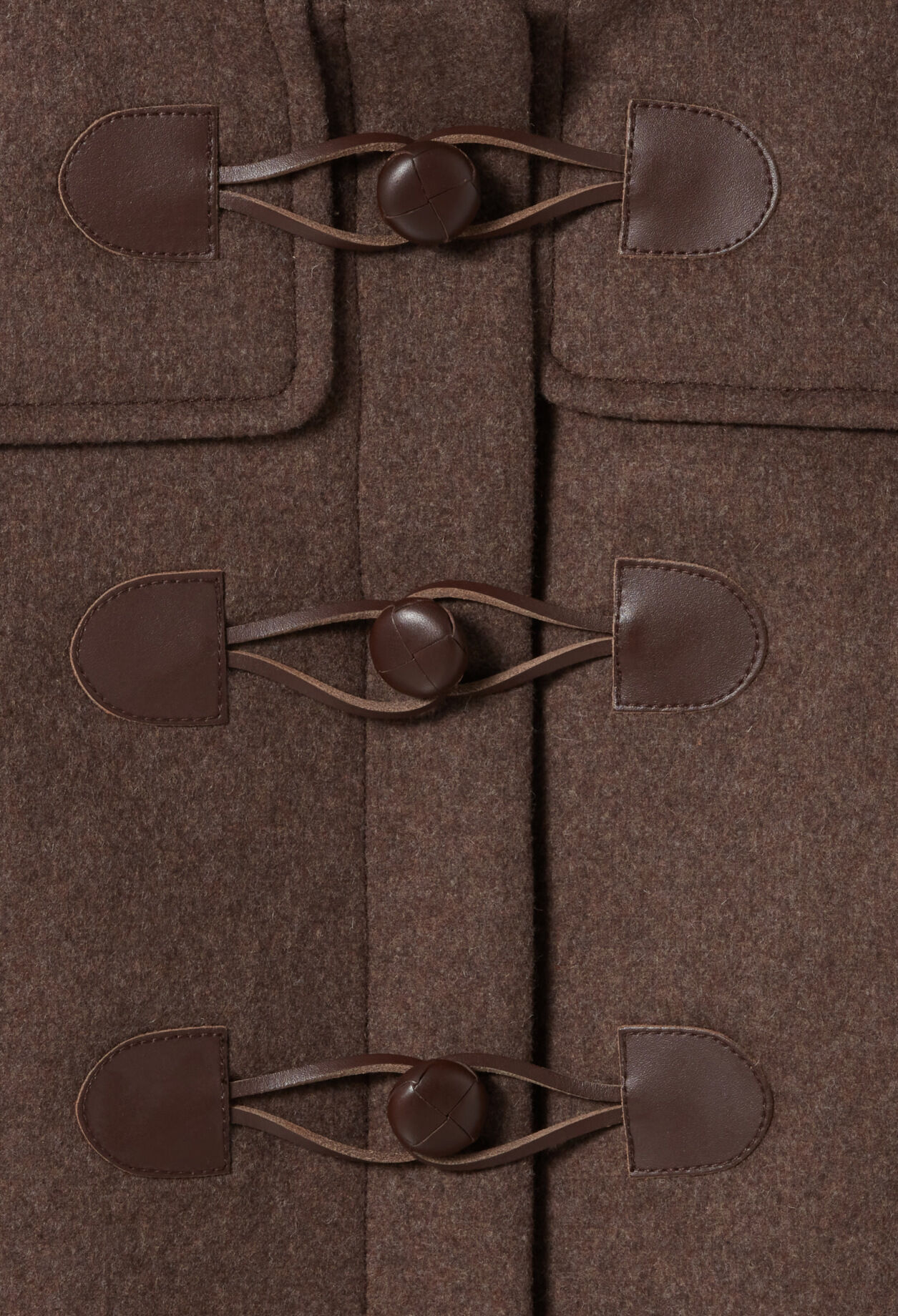 Manteau long marron à capuche
