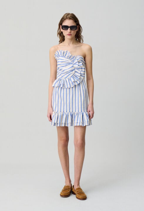 Robe courte volantée