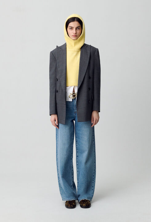Col maille cagoule