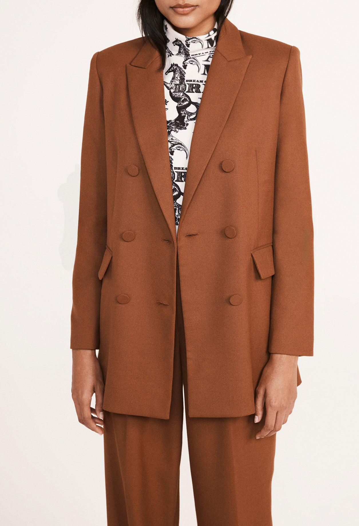 Veste longue caramel