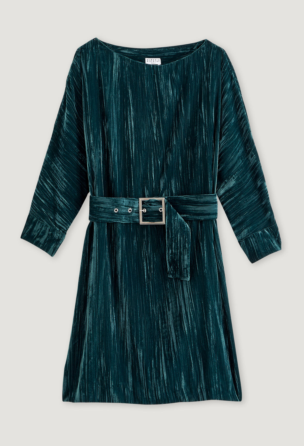 Robe en velours glacé