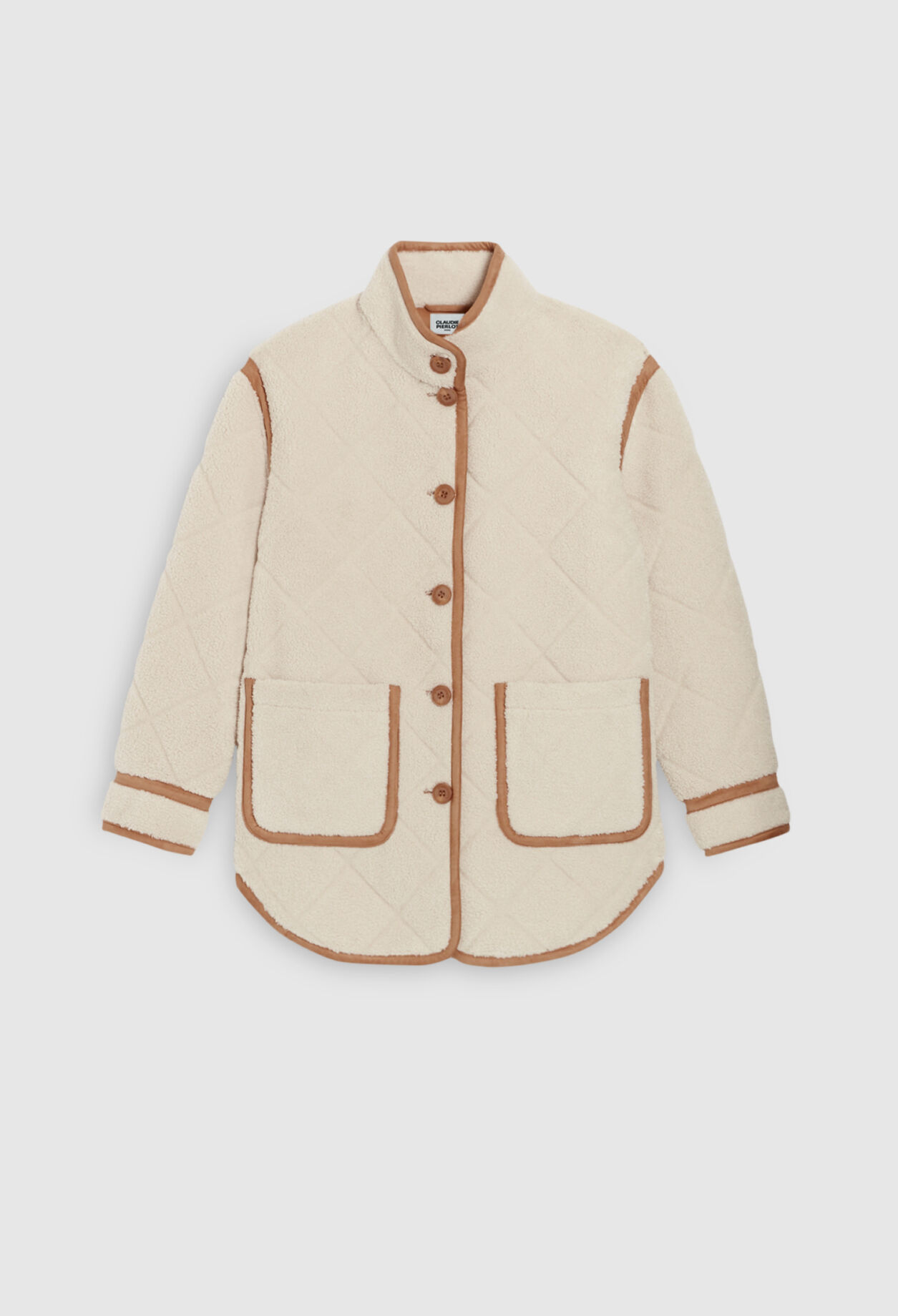 Manteau effet peau lainée