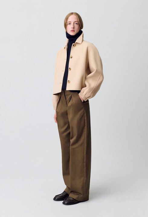 Veste courte col chemise
