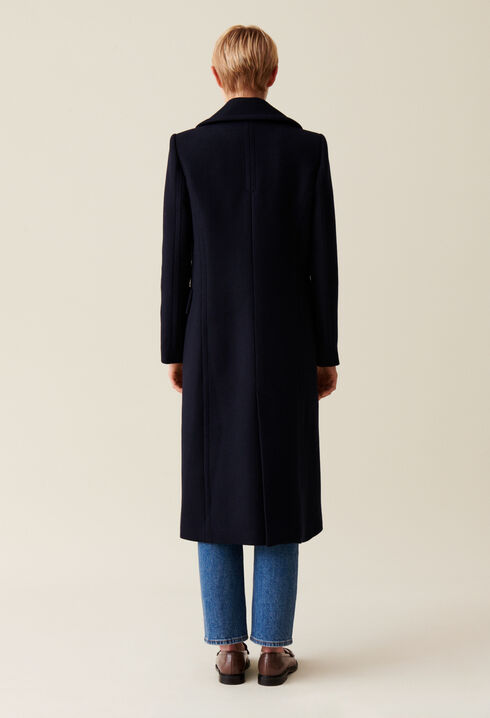 Manteau long croisé