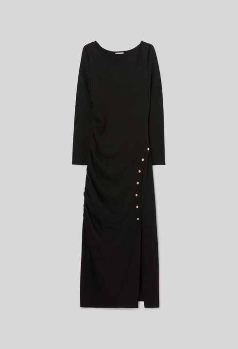 Robe longue pr&egrave;s du corps jersey