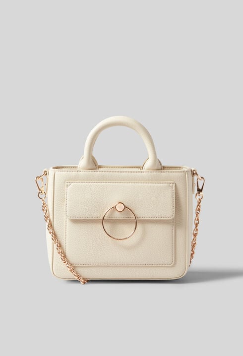 Sac Anouck cuir grainé chaîne