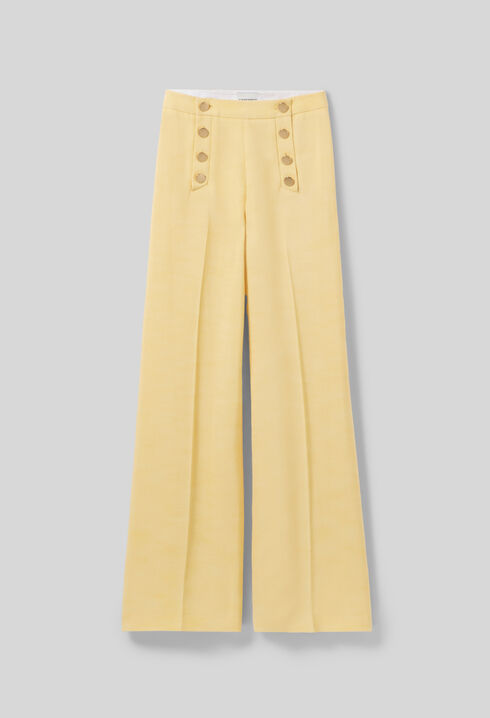 Pantalon droit à pont