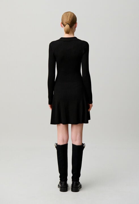 Robe courte maille fine