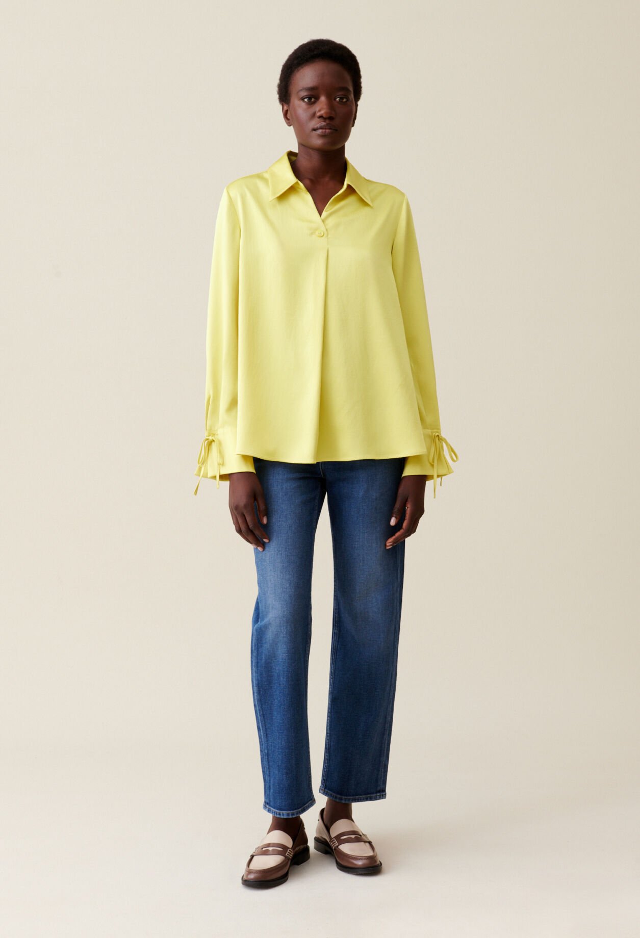 Blouse fluide col ouvert