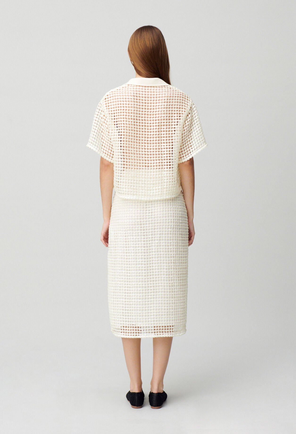 Top manches courtes crochet
