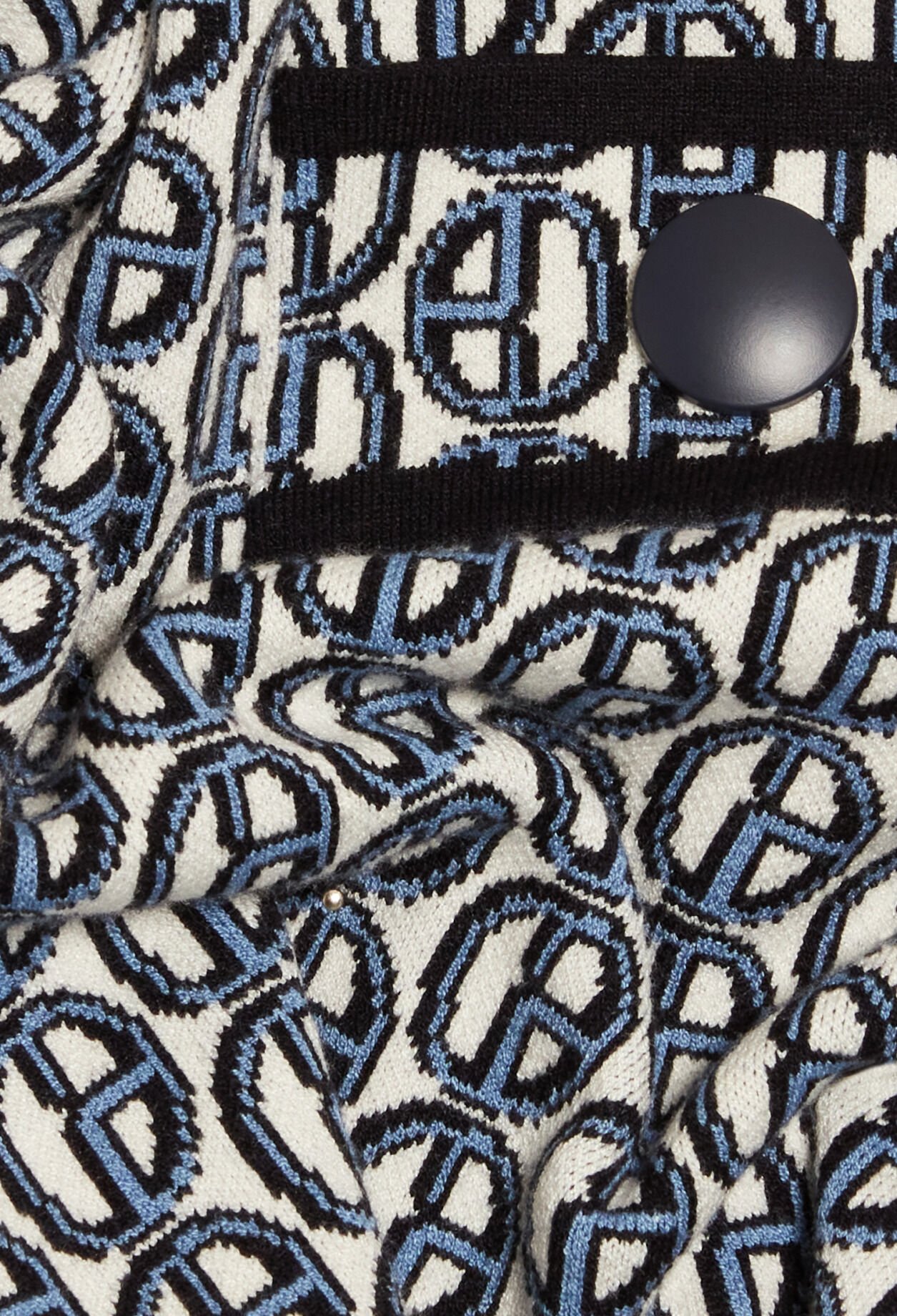 Jupe courte maille monogramme CP