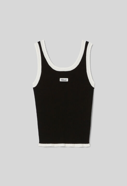 Top maille col rond