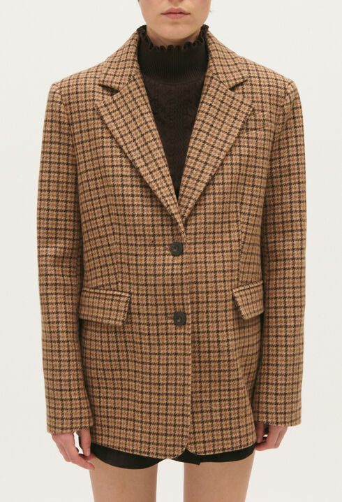 Veste velours carreaux