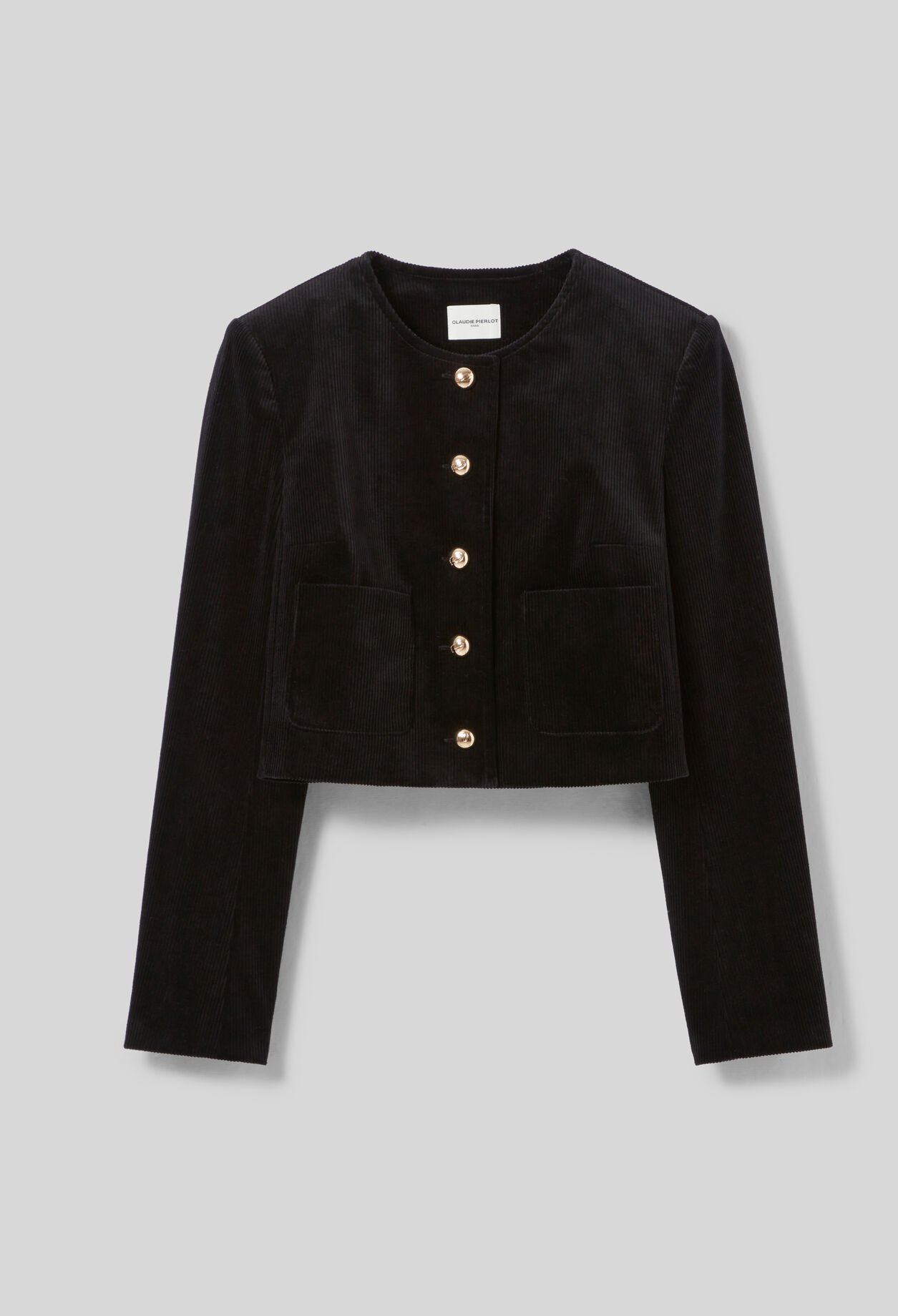 Veste boîte courte velours