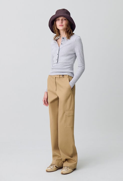 Set t-shirt cardigan coton