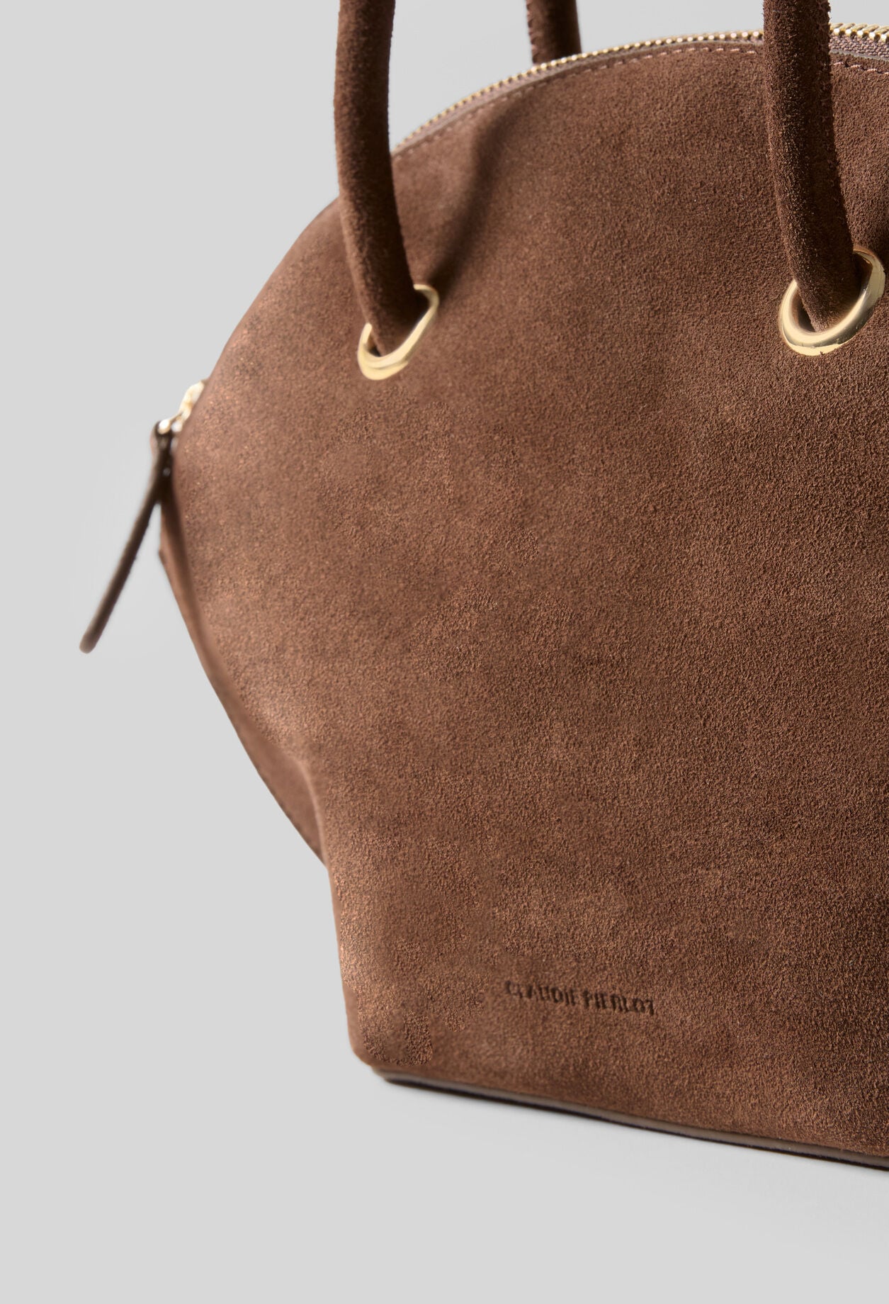 Sac &agrave; main cuir velours souple