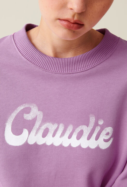 Sweatshirt ample imprimé Claudie