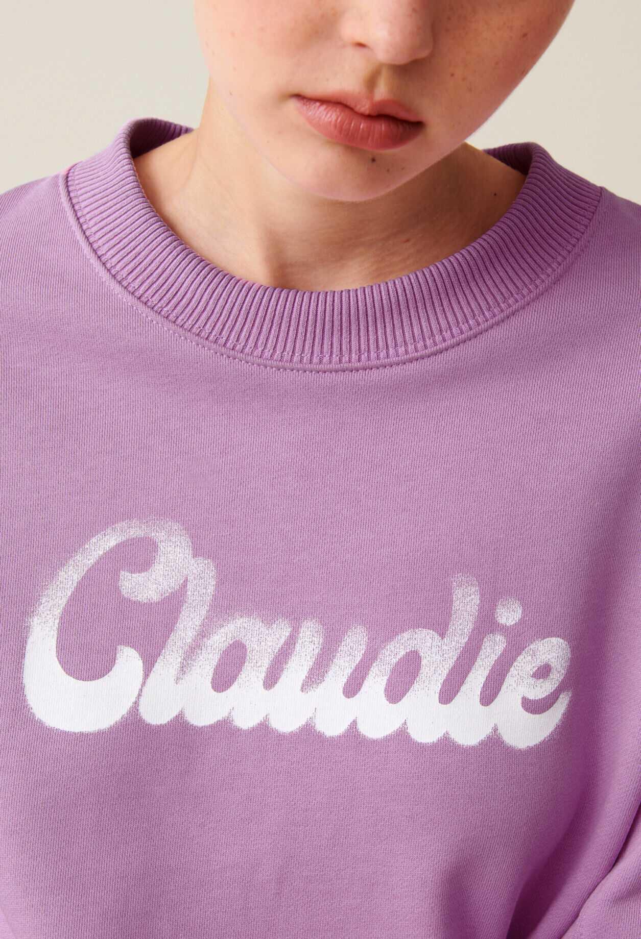 Sweatshirt ample imprimé Claudie
