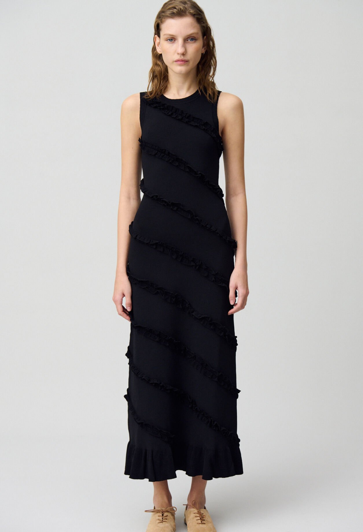 Robe longue fine maille