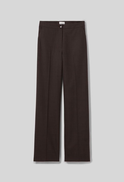 Pantalon droit laine