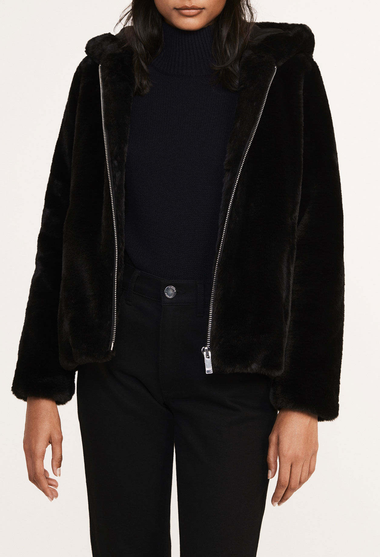 Manteau fourrure claudie pierlot outlet