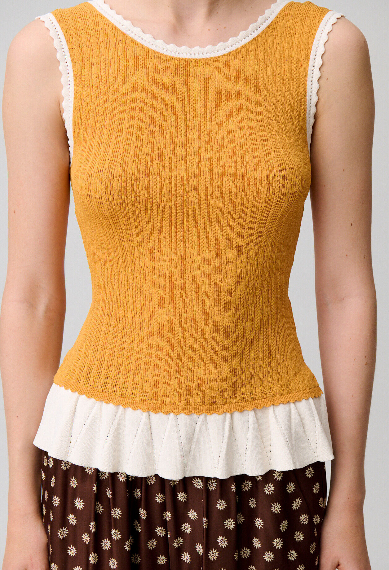 Top maille col rond