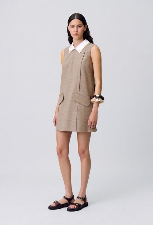 Robe courte carreaux