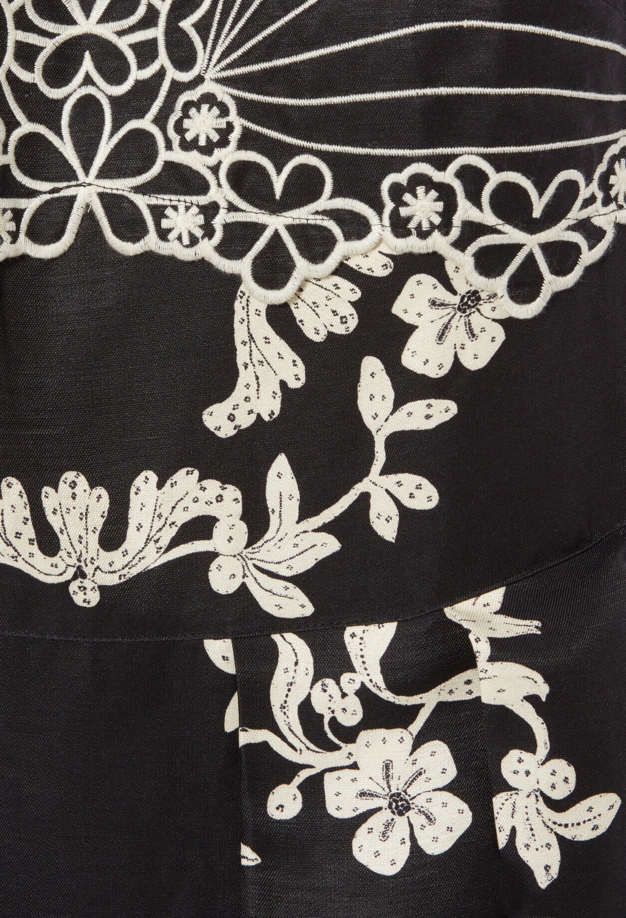 Robe bretelles broderies florales