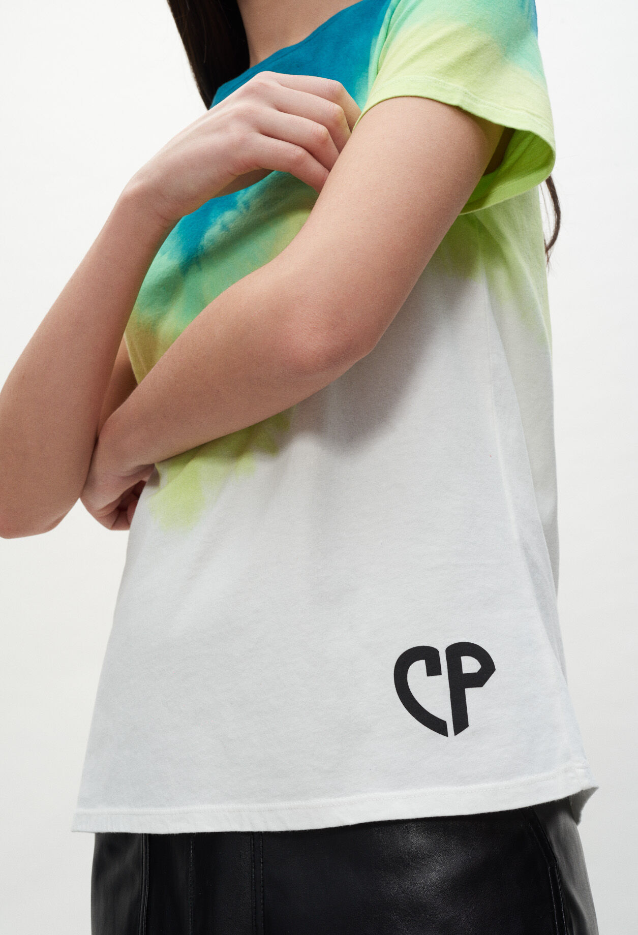 T-shirt tie & dye géométrique