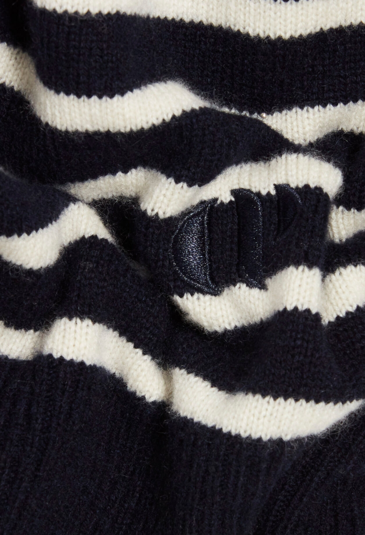 Pull cachemire rayures bicolores