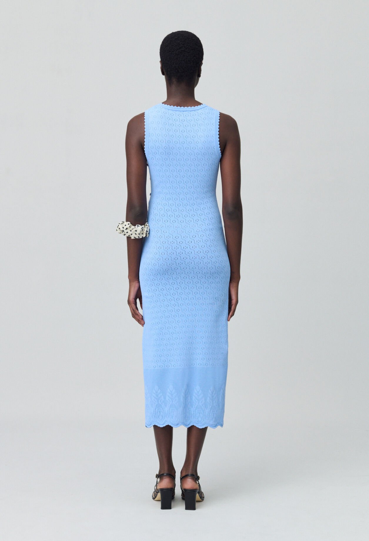 Robe mi-longue en maille