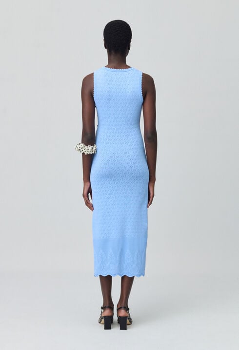 Robe mi-longue en maille