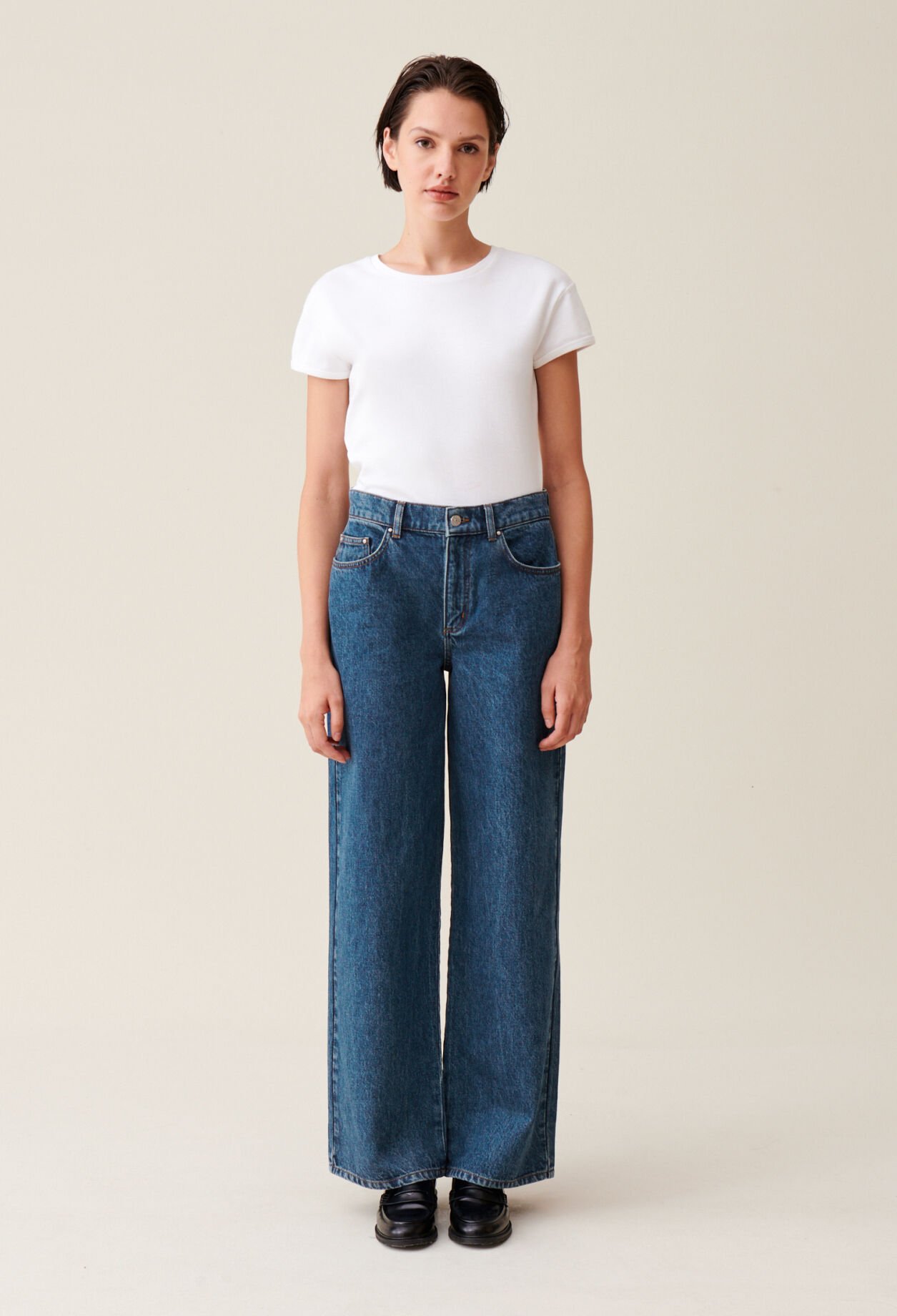 Jean Michel baggy denim foncé
