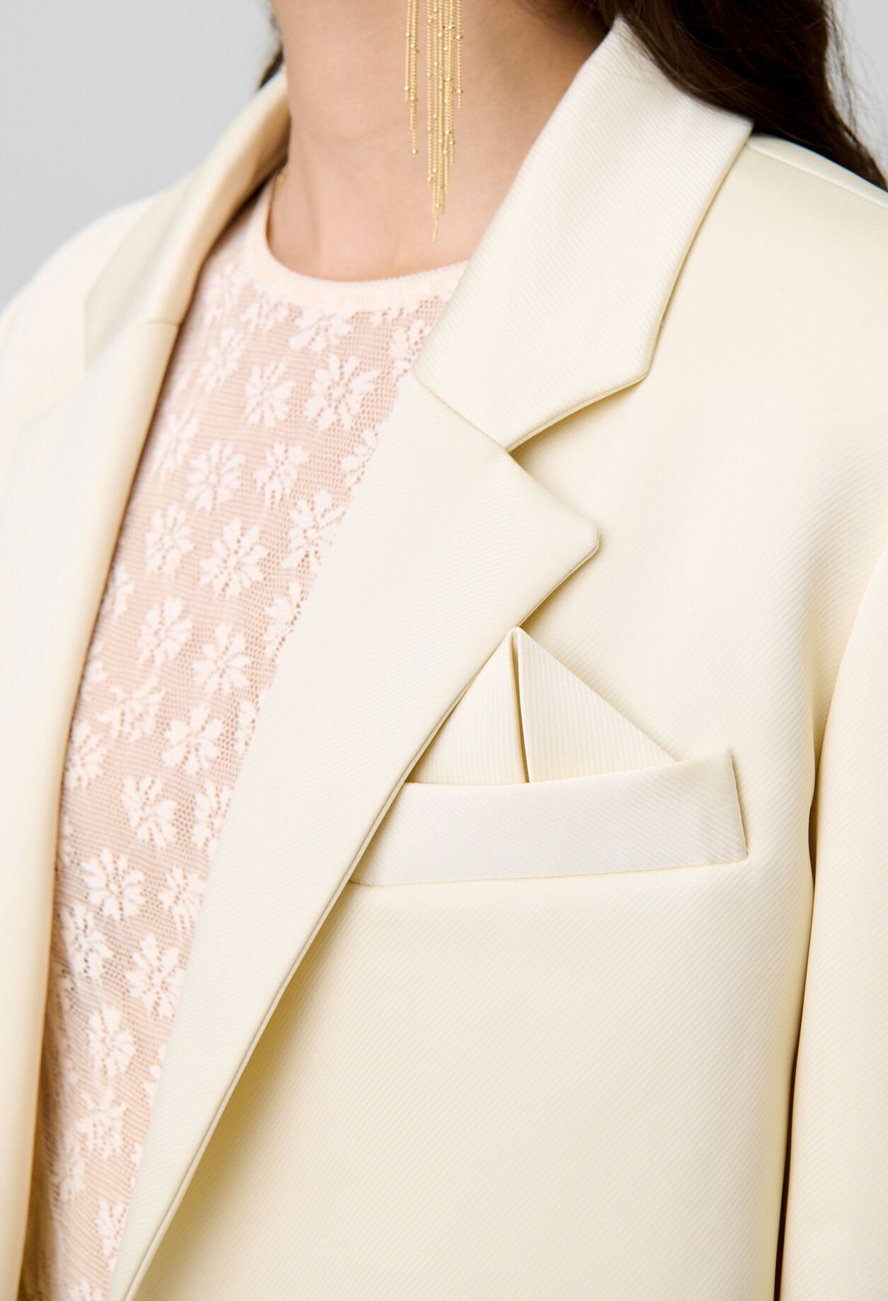 Veste satinée tailleur