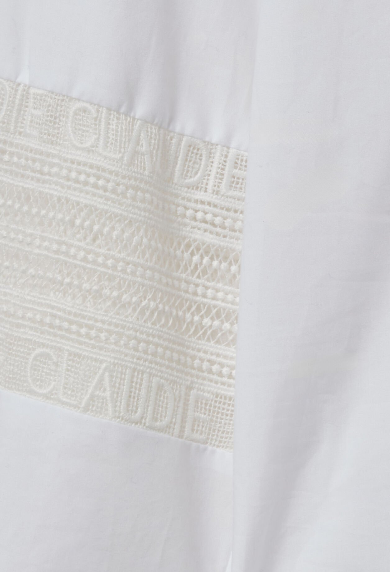 Chemise coton col volanté
