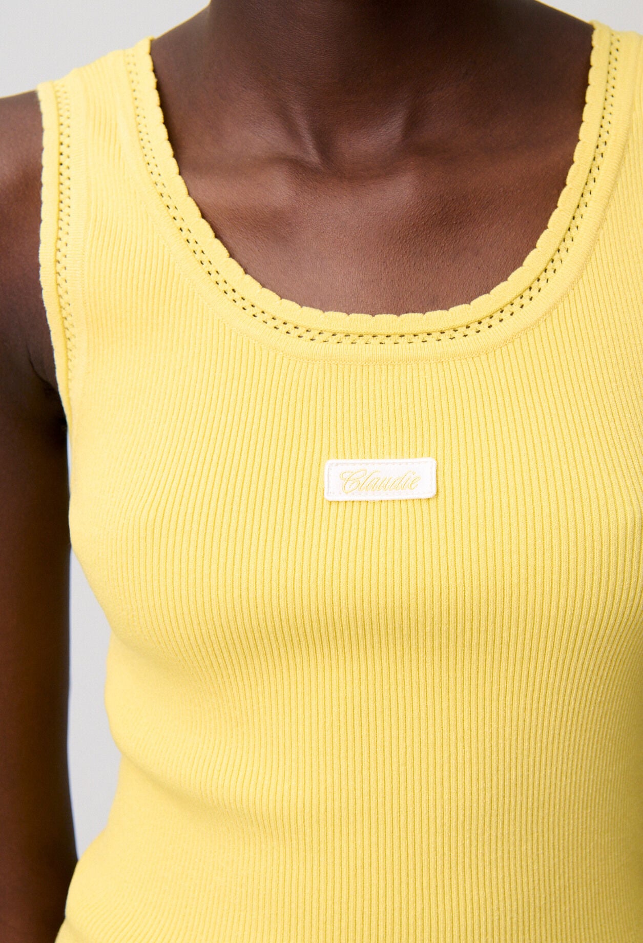 Top maille col rond