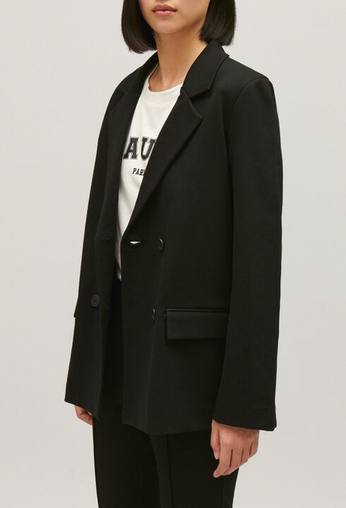 Veste tailleur oversize noir