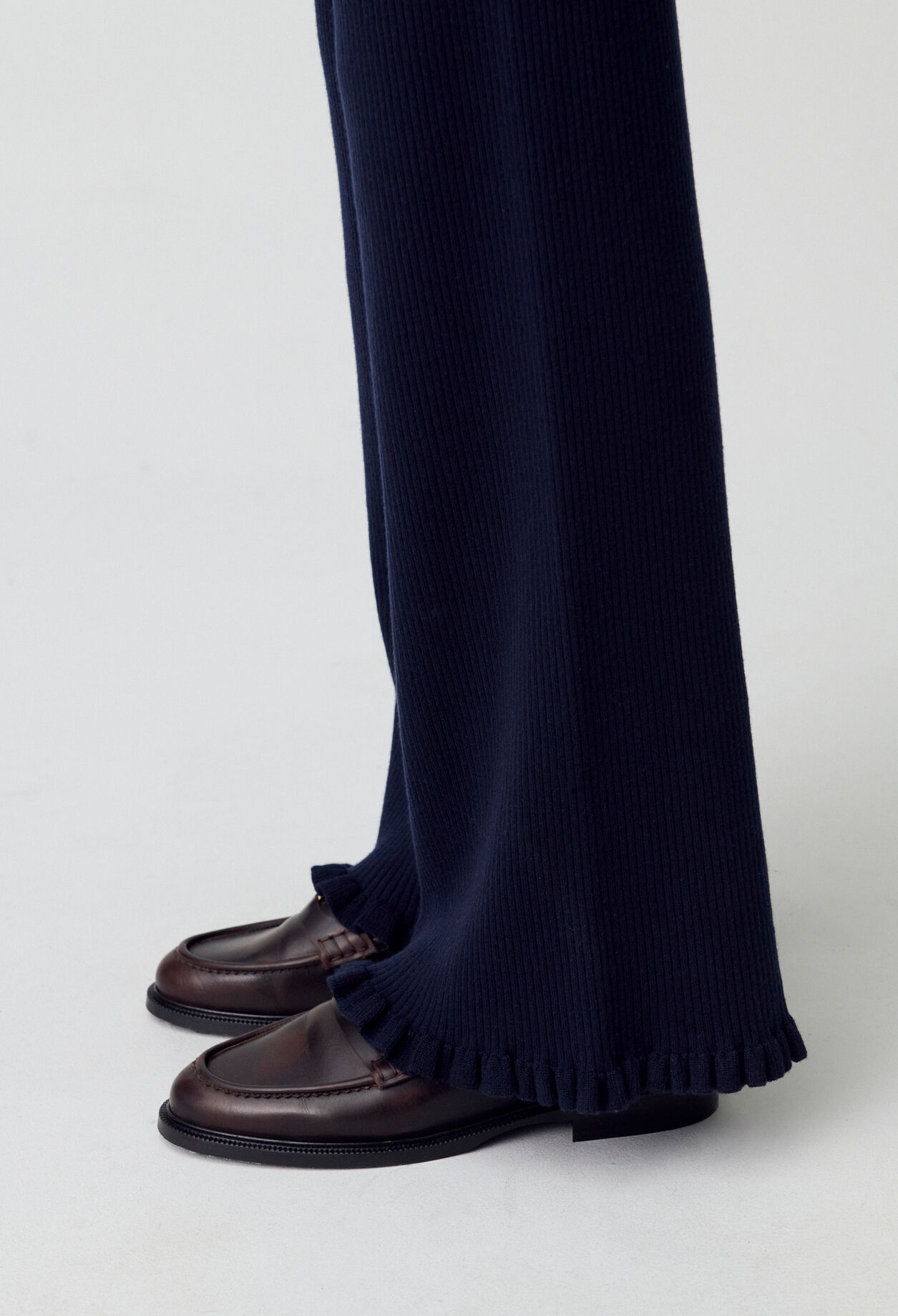 Pantalon flare maille