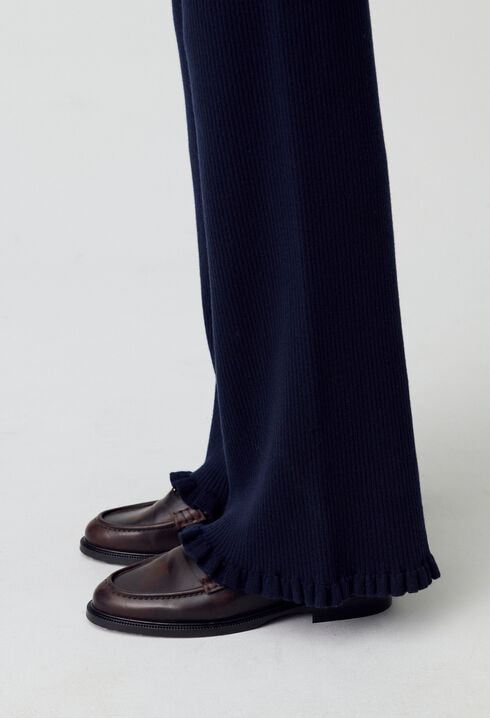Pantalon flare maille