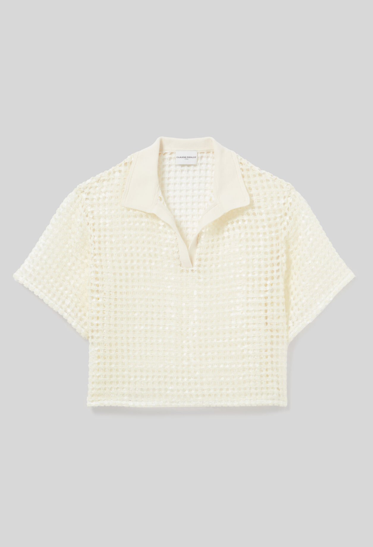 Top manches courtes crochet